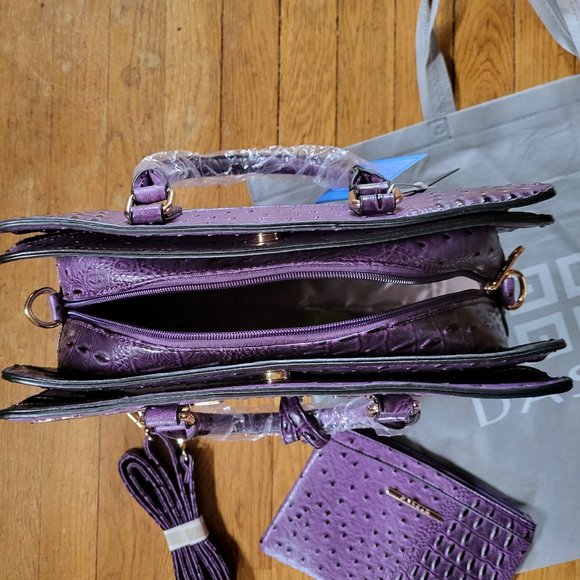 Dasein Women Satchel Handbag - Purple - NWT - Picture 5 of 8